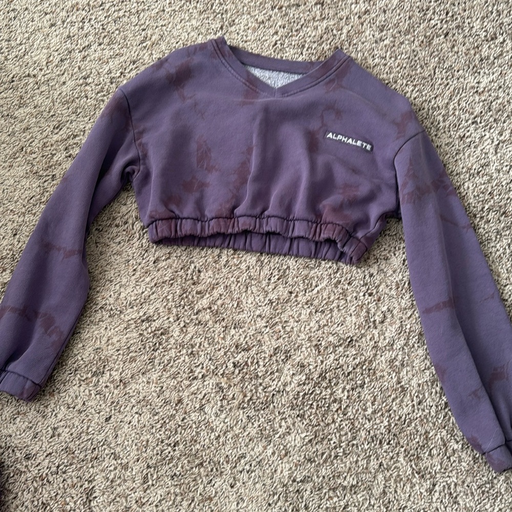 Alphalete HCTS CROPPED V NECK SWEATER